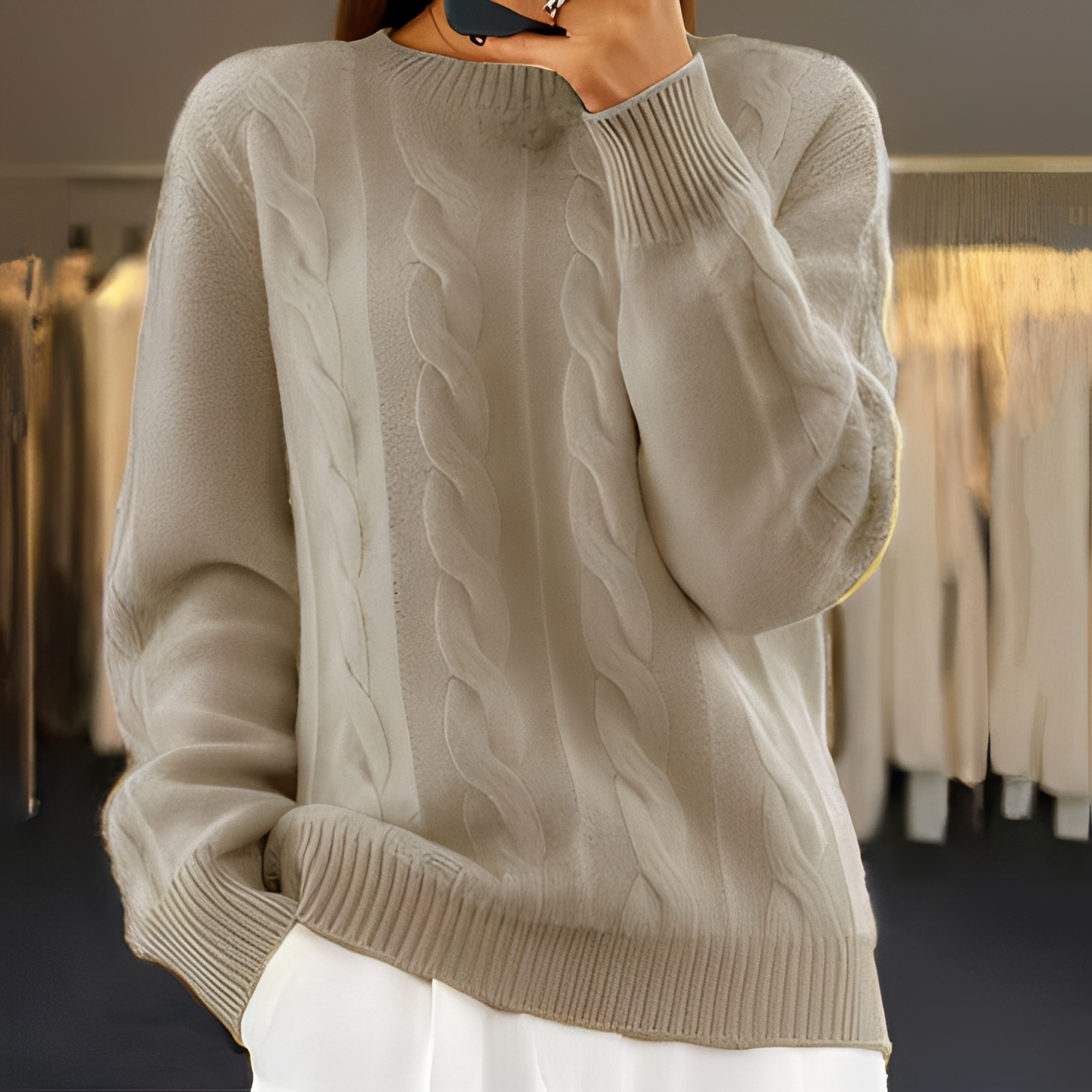 Kaithlene - Komfortabler und warmer Damenpullover