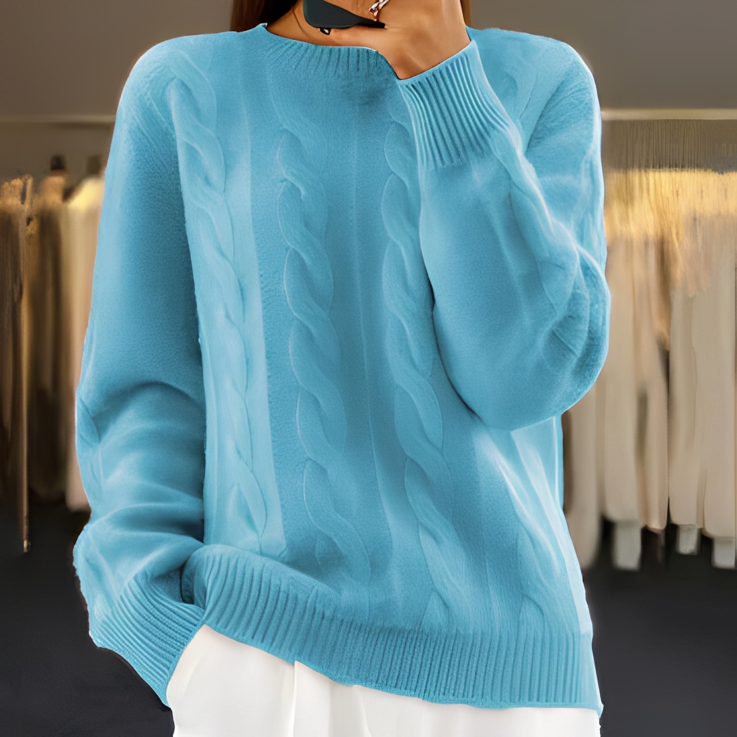 Kaithlene - Komfortabler und warmer Damenpullover