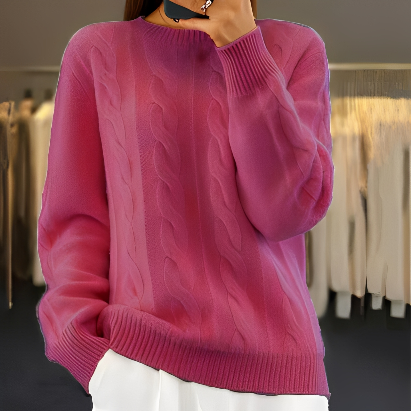 Kaithlene - Komfortabler und warmer Damenpullover