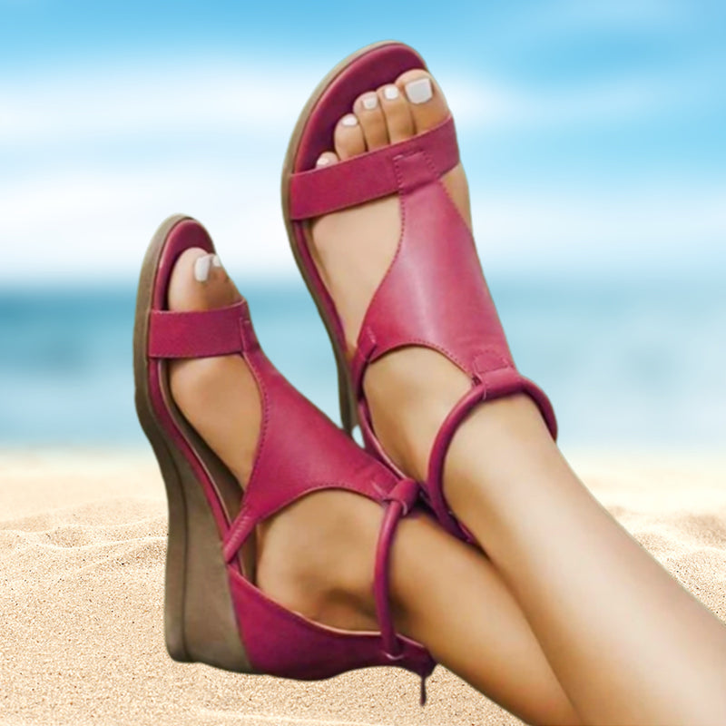 Anne – Ledersandalen mit Absatz