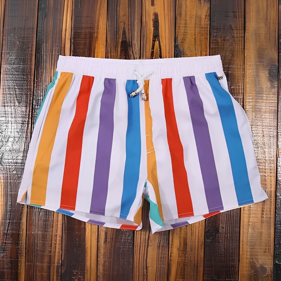 Gildar - Stilvolle gestreifte Sommershorts für Herren