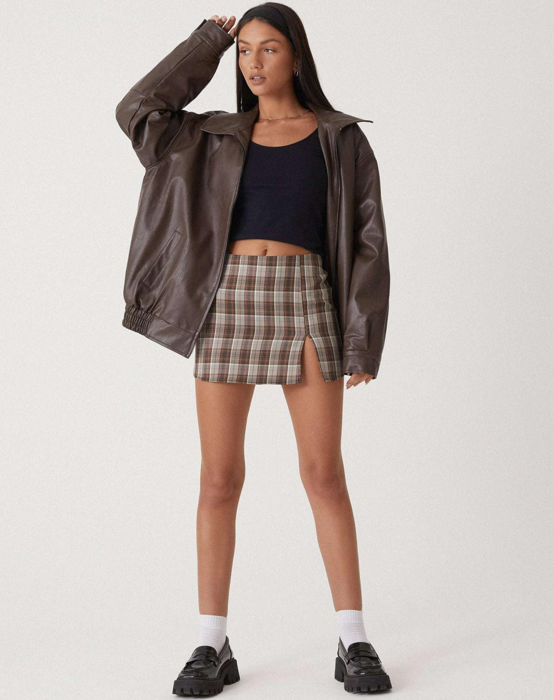 Sophia - Bequeme Oversize-Lederjacke