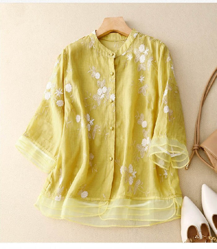 Eloise - Schicke Bluse mit feiner Stickerei