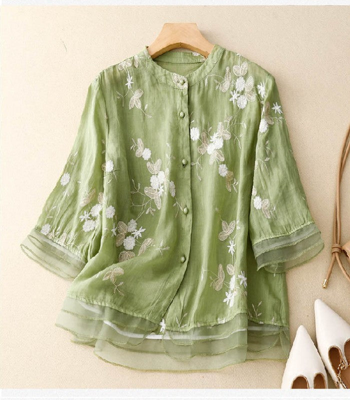 Eloise - Schicke Bluse mit feiner Stickerei