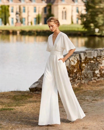 Melanie | Bequemer Overall mit weiten Beinen