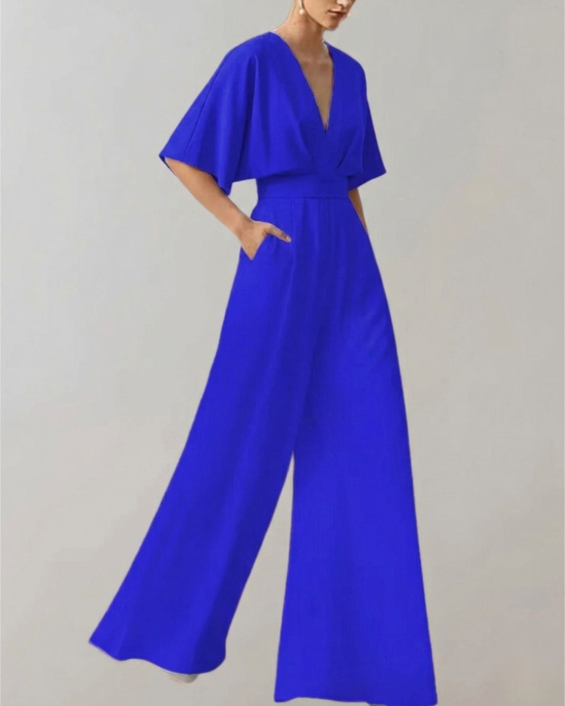 Melanie | Bequemer Overall mit weiten Beinen