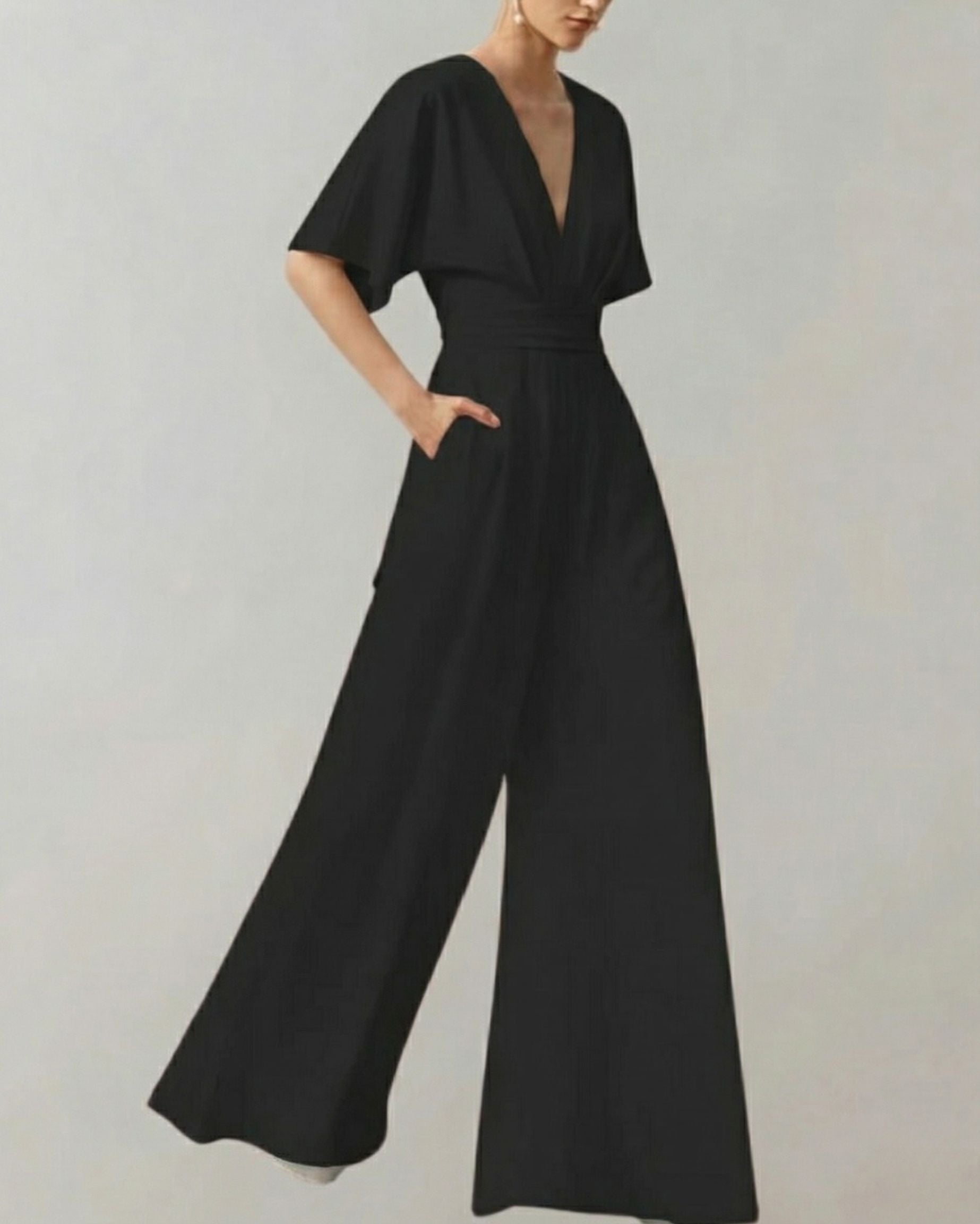 Melanie - Bequemer Overall mit weiten Beinen