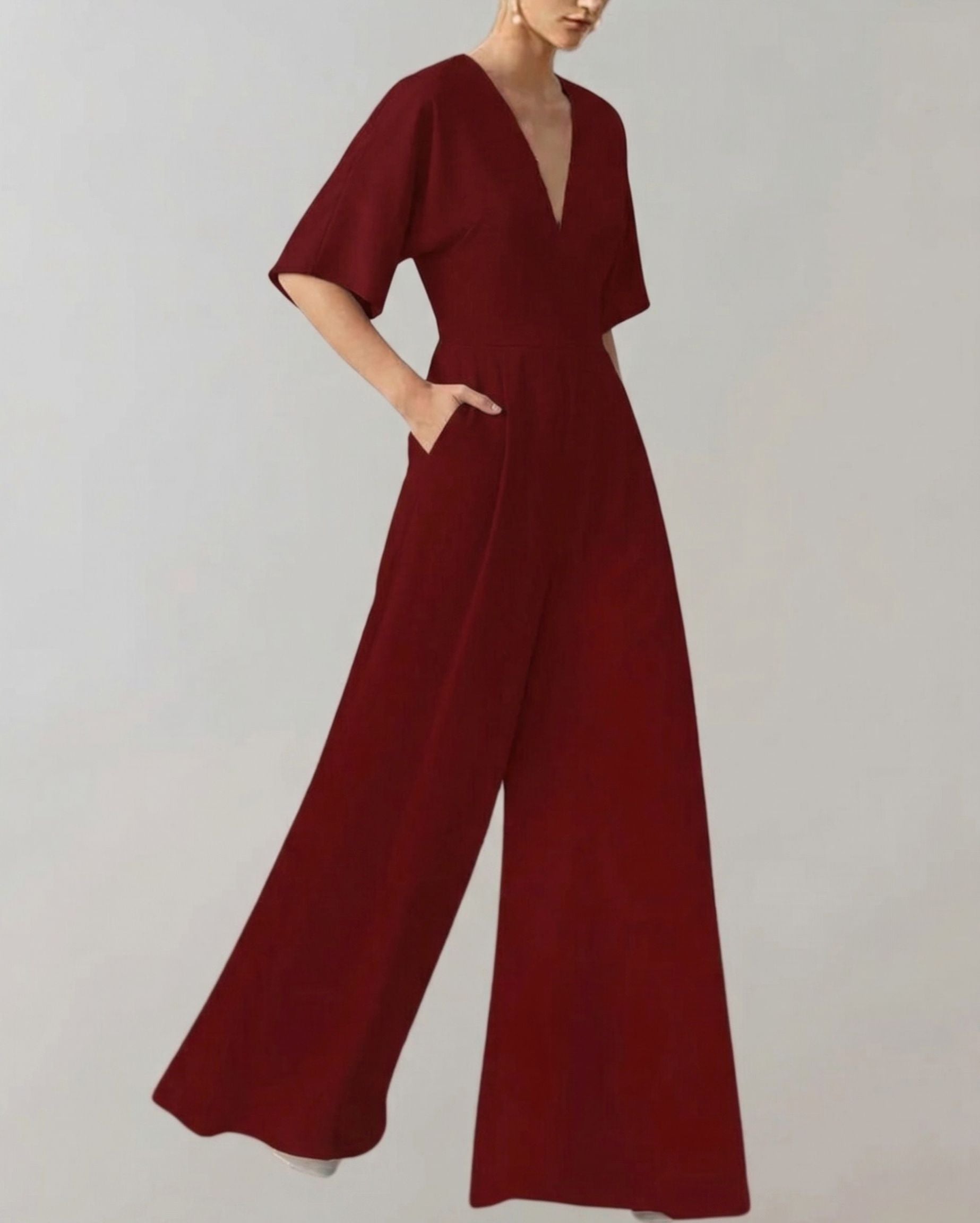 Melanie - Bequemer Overall mit weiten Beinen