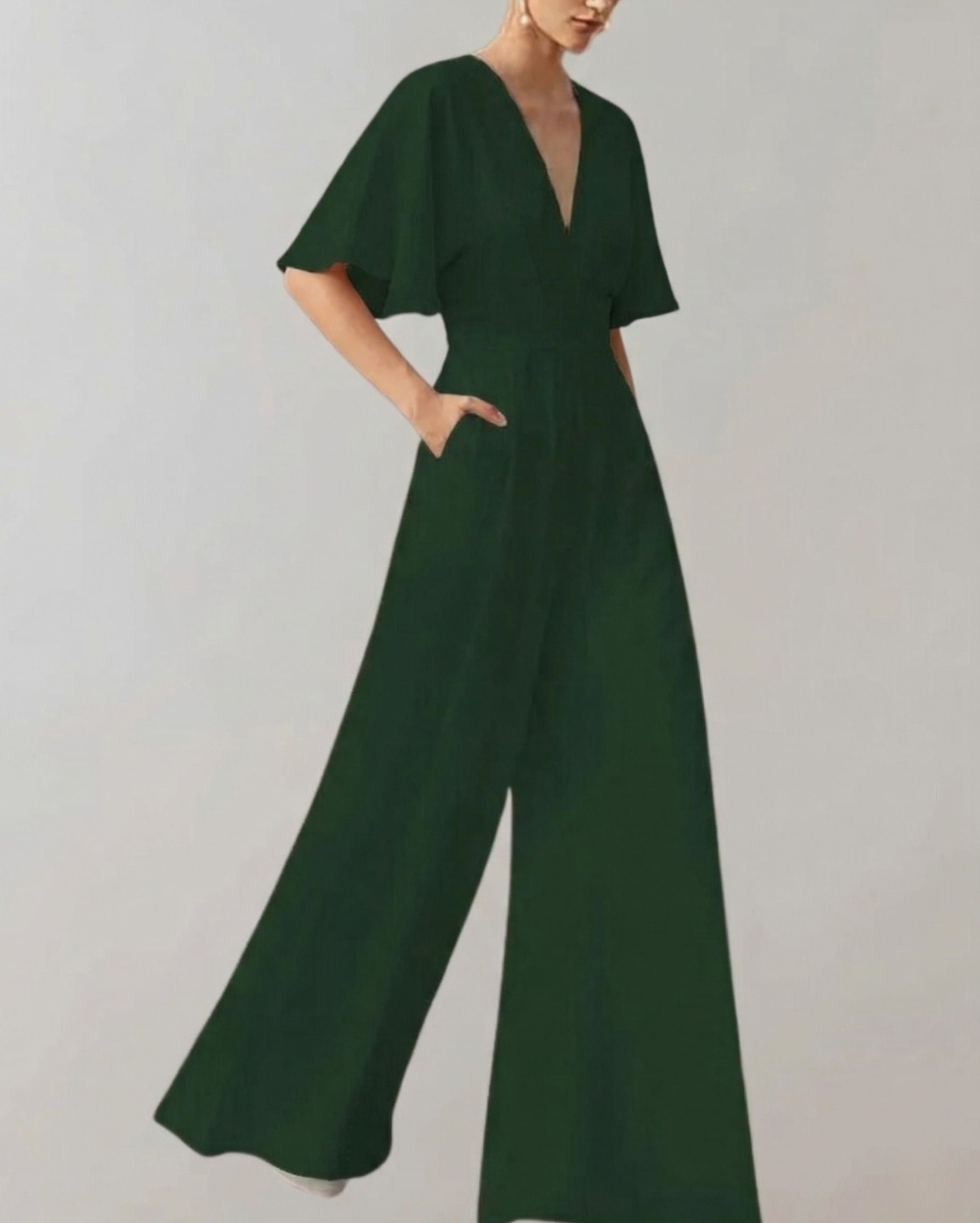 Melanie - Bequemer Overall mit weiten Beinen