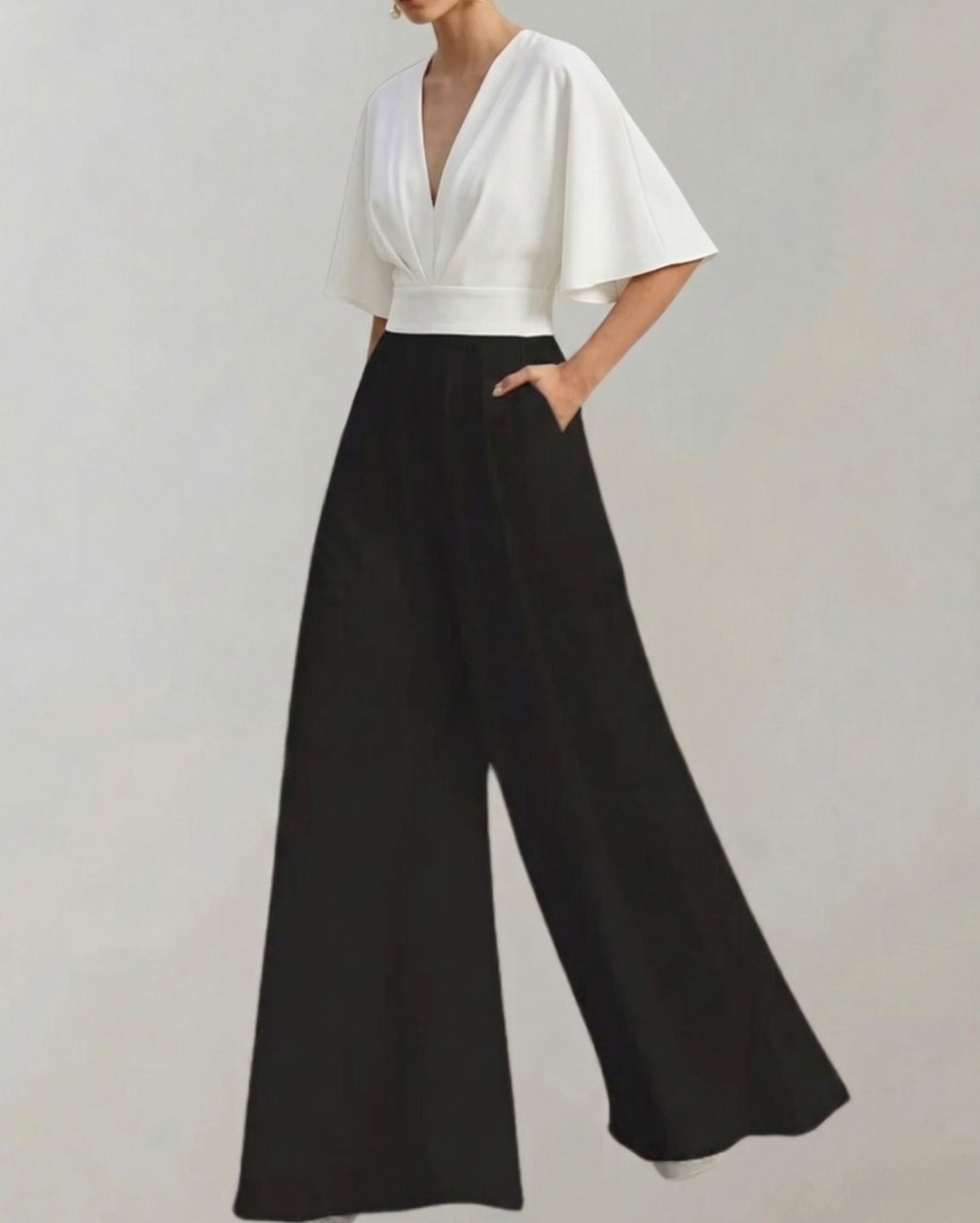 Melanie - Bequemer Overall mit weiten Beinen
