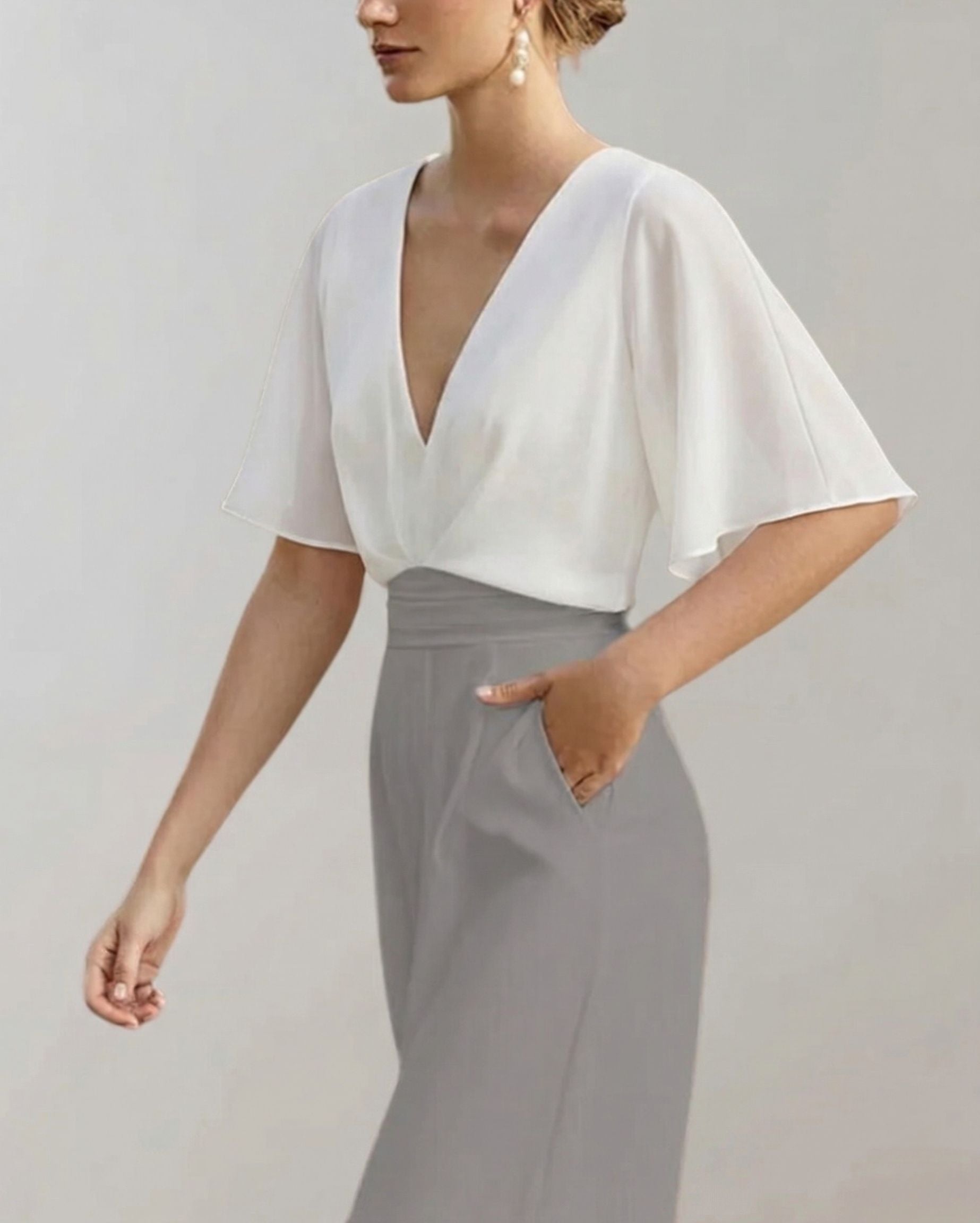 Melanie | Bequemer Overall mit weiten Beinen